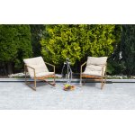 Лион кресло садовое, цвет натуральное дерево