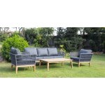 Мальорка диван плетеный из роупа (веревки) трехместный