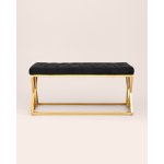 Банкетка ИНСИГНИЯ черная велюр