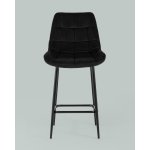 Стул полубарный Флекс велюр черный