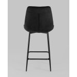Стул полубарный Флекс велюр черный