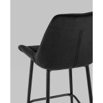 Стул полубарный Флекс велюр черный