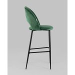 Стул барный Меган велюр зеленый