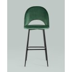 Стул барный Меган велюр зеленый