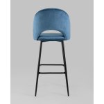 Стул барный Меган велюр пыльно-синий