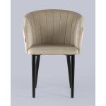 Стул с подлокотниками Нейтон велюр бежевый