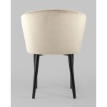 Стул с подлокотниками Нейтон велюр бежевый