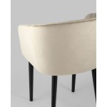 Стул с подлокотниками Нейтон велюр бежевый