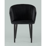 Стул с подлокотниками Нейтон велюр черный