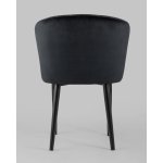 Стул с подлокотниками Нейтон велюр черный