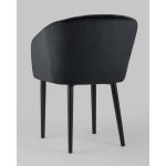 Стул с подлокотниками Нейтон велюр черный