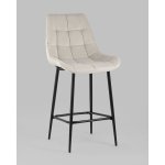 Стул полубарный Флекс велюр бежевый