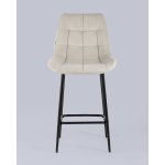 Стул полубарный Флекс велюр бежевый