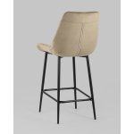 Стул полубарный Флекс велюр капучино