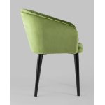 Стул с подлокотниками Нейтон велюр травяной