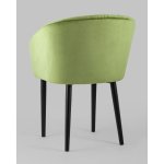 Стул с подлокотниками Нейтон велюр травяной