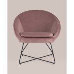 Кресло Колумбия пыльно-розовое