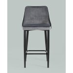 Стул полубарный Коби велюр серый