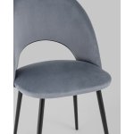 Стул Меган велюр серый