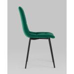 Стул Oliver велюр тёмно-зелёный