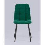 Стул Oliver велюр тёмно-зелёный