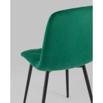 Стул Oliver велюр тёмно-зелёный