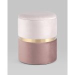 Пуф Кэрри с ящиком велюр розовый