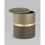 Пуф Кэрри с ящиком велюр коричневый