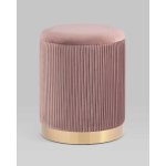 Пуф Шарлотта с ящиком велюр розовый