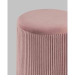 Пуф Шарлотта с ящиком велюр розовый