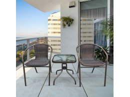 Комплект мебели Асоль-3B TLH-037B/055S-45х45 Brown (2+1)