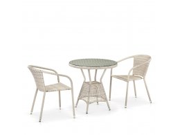 Комплект плетеной мебели T705ANT/Y137C-W85 2Pcs Latte
