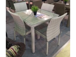 Комплект плетеной мебели T257C/Y380C-W85-90x90 Latte 4PCS