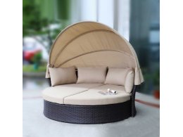 Диван-трансформер из искусственного ротанга AFM-325B Brown