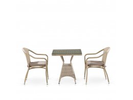 Комплект плетеной мебели T706/Y480C-W85 Latte (2+1)