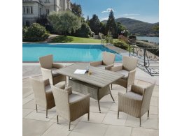 Комплект плетеной мебели AFM-195-6Pcs Beige (6+1)
