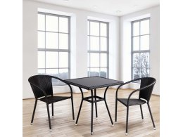 Комплект плетеной мебели T282BNS/Y137C-W53 Brown 2Pcs