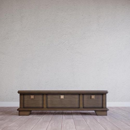 ALBION (АЛЬБИОН) Скамейка низкая с тремя ящиками (№1)