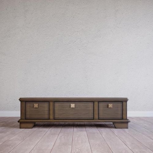 ALBION (АЛЬБИОН) Скамейка низкая с тремя ящиками (№4)