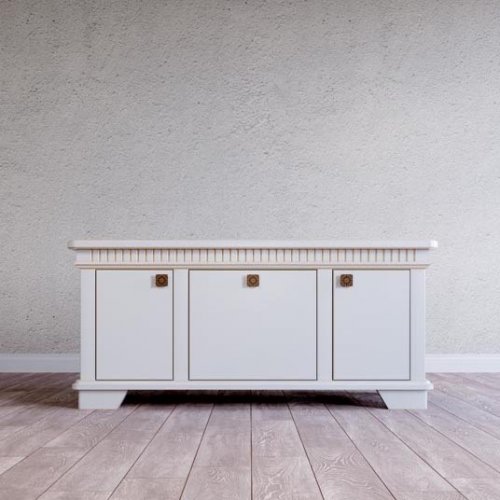 ALBION (АЛЬБИОН) Тумба ТВ с тремя фасадами и высокой крышкой (№2-а)