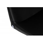 Стул барный DOBRIN ALDO (черный PU YP33-19, основание из нержавеющей стали)