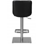 Стул барный DOBRIN ALDO (черный PU YP33-19, основание из нержавеющей стали)