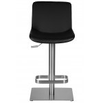 Стул барный DOBRIN ALDO (черный PU YP33-19, основание из нержавеющей стали)