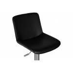 Стул барный DOBRIN ALDO (черный PU YP33-19, основание из нержавеющей стали)