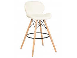 Стул барный DOBRIN BUTTERFLY BAR (ножки светлый бук, цвет кремовый)