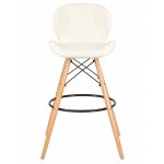 Стул барный DOBRIN BUTTERFLY BAR (ножки светлый бук, цвет кремовый)