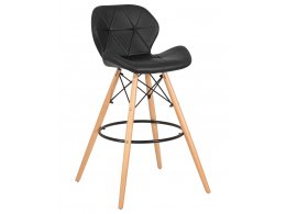 Стул барный DOBRIN BUTTERFLY BAR (ножки светлый бук, цвет чёрный)