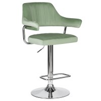 Стул барный DOBRIN CHARLY (пудрово-мятный велюр (MJ9-87))