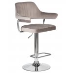 Стул барный DOBRIN CHARLY (серый велюр (MJ9-75))