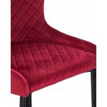 Стул барный DOBRIN CHRISTIAN'75 (черные ножки, бордовый велюр (V108-85))